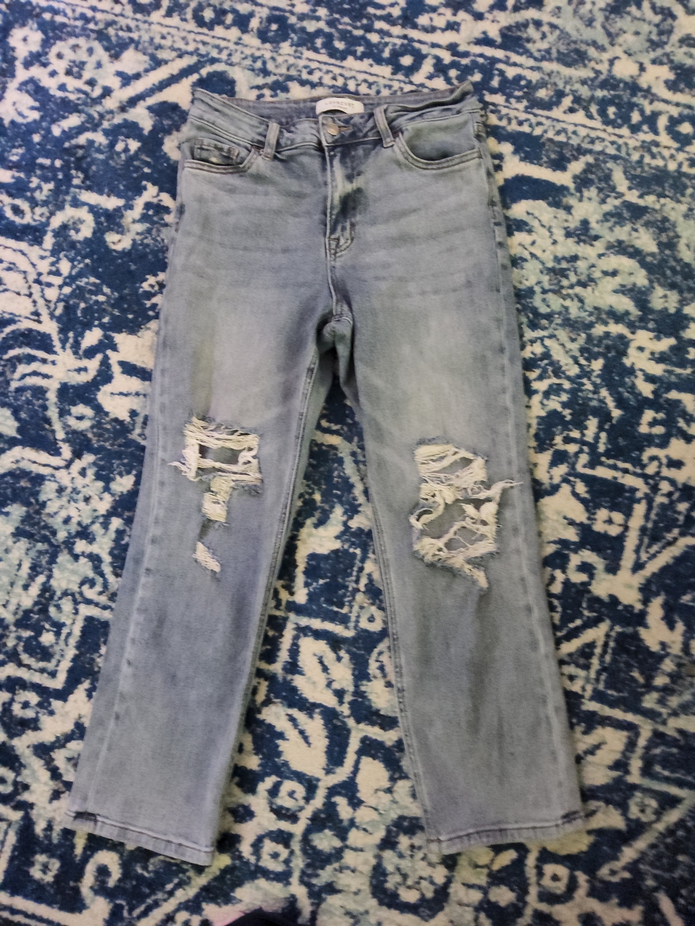 Lovervet by VERVET Cleared High Rise Cropped Straight Jeans Size 9/29